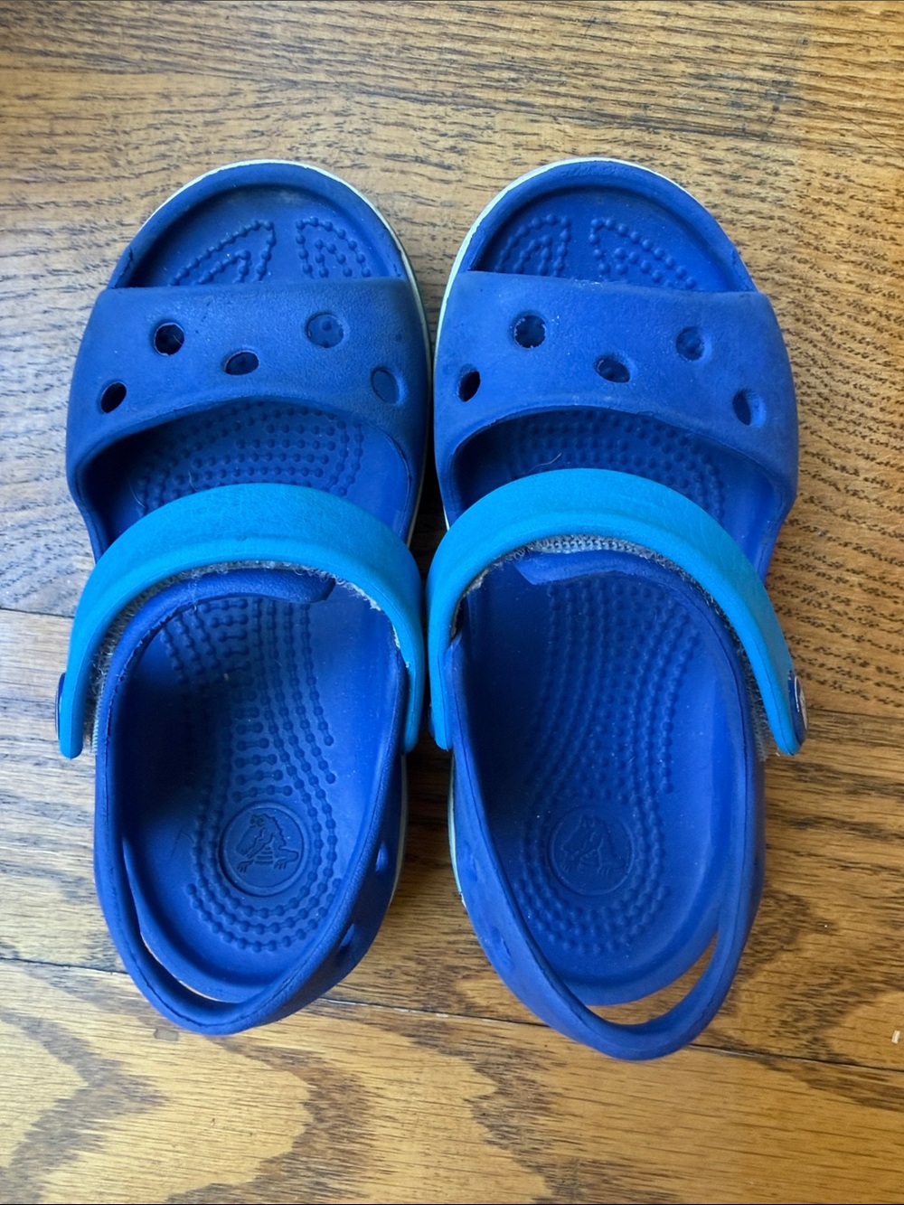 Kids Crocs Blue Adjustable Sandals